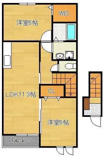 ファミーユ・H 1【2階】の間取り