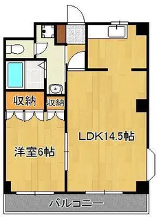 コーポ中の谷【2階】の間取り