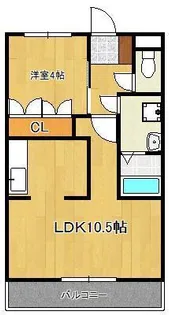 メゾンド・エスペランスⅢ【1階】の間取り