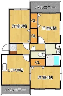 フーオーレスト山水【2階】の間取り