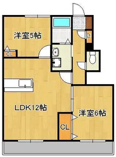 グランドゥール大地C棟【1階】の間取り