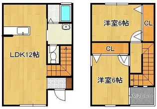 ラ・メゾン・ドゥ・アルル(直方)【1階】の間取り