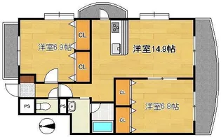 ケリスデール【1階】の間取り