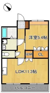 LION Hikari【2階】の間取り