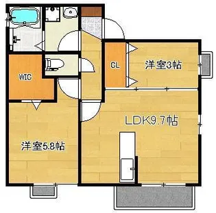 グラン・ジュデA棟【2階】の間取り