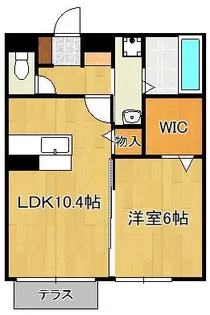 リアン ド ファミーユA棟【1階】の間取り