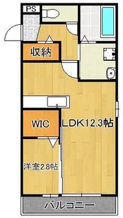 リアン ド ファミーユA棟【2階】の間取り