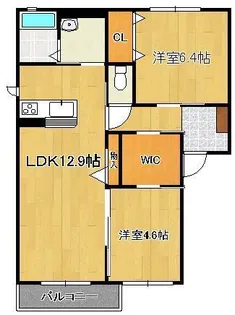 シャナイア A棟【1階】の間取り