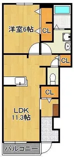 ふらっといしさか【1階】の間取り