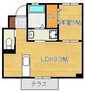 S・ウィットますみ【1階】の間取り