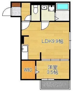 リーフコート星ヶ丘【1階】の間取り