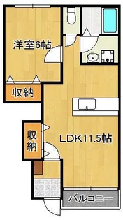 SlowHand参番館【1階】の間取り