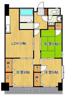 サンビーム直方【4階】の間取り