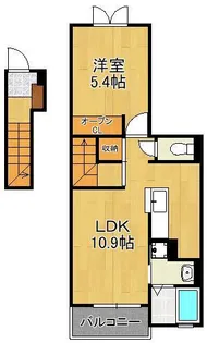 ランドコア馬場山緑【2階】の間取り