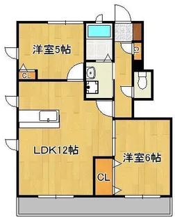 グランドゥール大地G棟【1階】の間取り