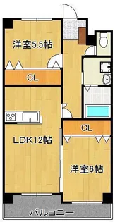 ノーブル三ヶ森【5階】の間取り