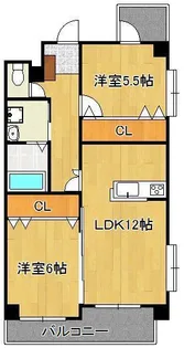ノーブル三ヶ森【6階】の間取り