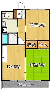 頓野ヒルズⅠ【2階】の間取り