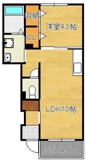 サニープレイス大平【1階】の間取り