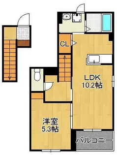 ブルックサイドアベニュー【2階】の間取り