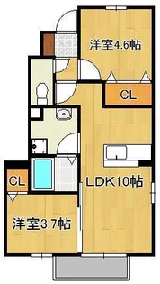 サン・ドリーム千代【1階】の間取り