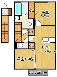 サン・ドリーム千代【2階】の間取り