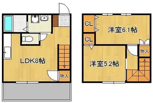 ロイヤルガーデン湯野原【1階】の間取り