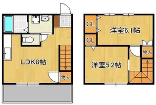 ロイヤルガーデン湯野原【1階】の間取り