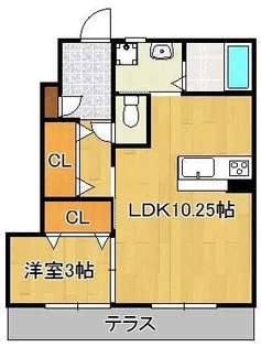 Casa Deli【1階】の間取り