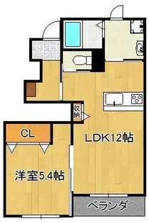 エルガーデン【1階】の間取り