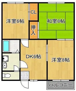 ミズハウス【2階】の間取り
