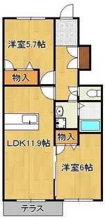 ルーチェ【1階】の間取り