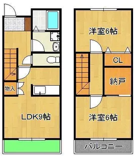 リヴェール馬場山【1階】の間取り