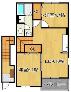 ファミーユ・K B【2階】の間取り