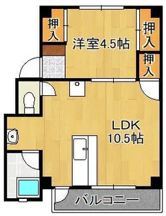 Renatus上津役Ⅰ【3階】の間取り