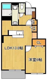 ミニヨンB棟【1階】の間取り