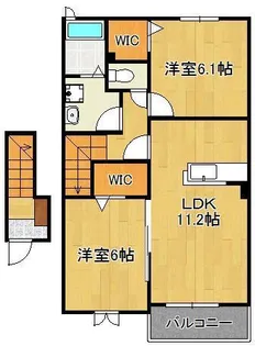 グリーンハイム本松【2階】の間取り