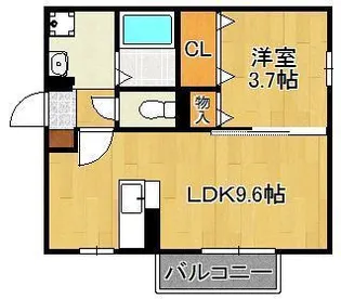 カズコートA【1階】の間取り