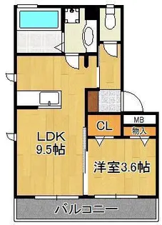 レスポアール【3階】の間取り