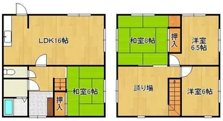福岡県北九州市八幡西区中の原2丁目【一戸建】の間取り