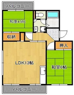 直方comodo【2階】の間取り