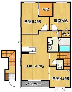 シャンティ C棟【2階】の間取り