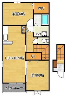 ロワンテールⅡ【2階】の間取り