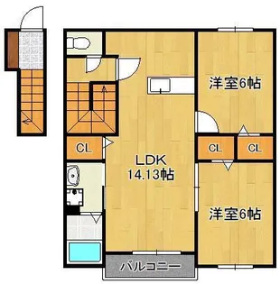 Belle Lead Misumi【2階】の間取り