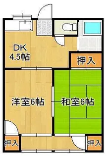 Fヴィレッジ高江【2階】の間取り