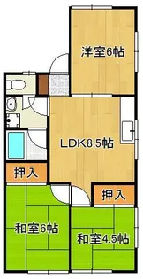 ヴィリーブカムラ【1階】の間取り