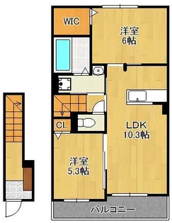 ライトウィッシュ【2階】の間取り