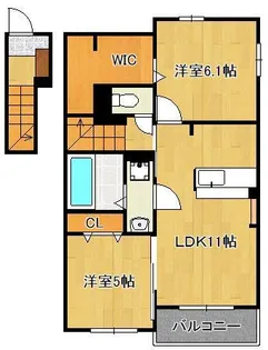リオ・グランデ直方 2番館【2階】の間取り