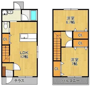 クラッセ永犬丸Ⅱ【1階】の間取り
