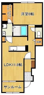 ブリーゼⅣ【1階】の間取り